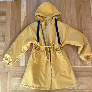 MUSTARD Yellow Hooded Coat